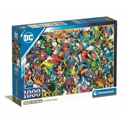 Clementoni Puzzle 1000 elementów Compact DC Comics Liga Sprawiedliwych (Justice League)