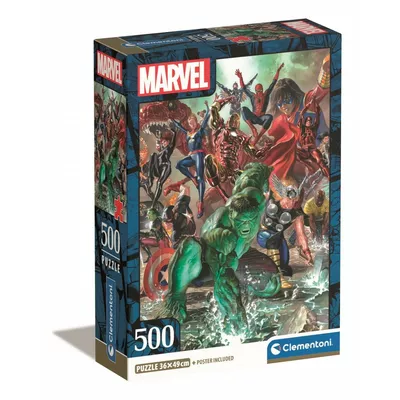 Clementoni Puzzle 500 elementów Compact The Avengers