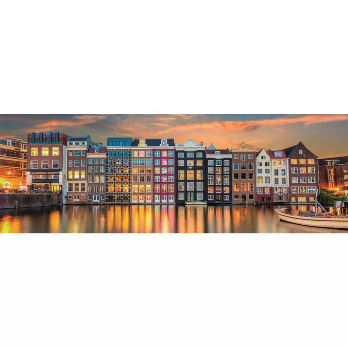 Clementoni Puzzle 1000 elementów Panorama High Quality Bright Amsterdam