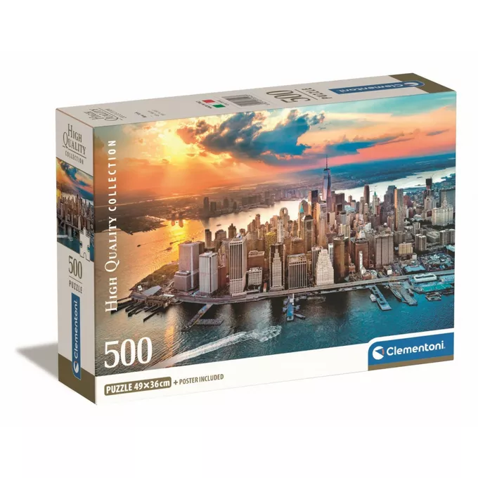 Clementoni Puzzle 500 elementów Compact New York