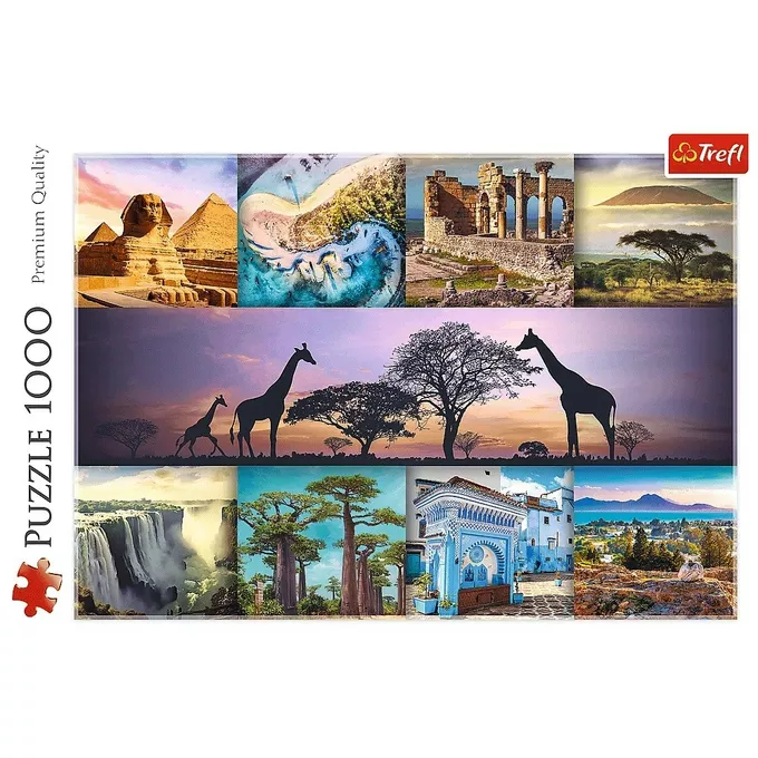 Trefl Puzzle 1000 elementów Kolaż Afryka