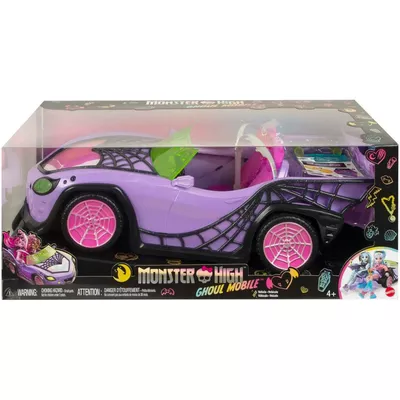 Mattel Auto Monster High Fioletowy kabriolet z pajęczą siecią