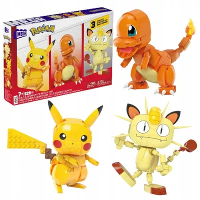 Mega Bloks Klocki Pokemon Trio z Kanto