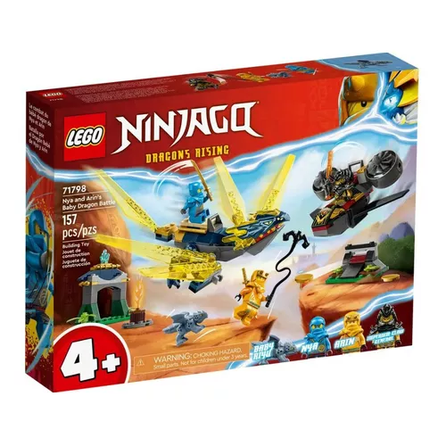 LEGO Klocki Ninjago 71798 Nya i Arin - bitwa na grzbiecie małego smoka