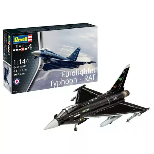 Revell Model plastikowy Samolot Eurofighter Typhoon RAF 1/144