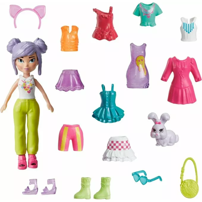 Mattel Figurka Polly Pocket Zestaw Modowy przebieranki HKV94