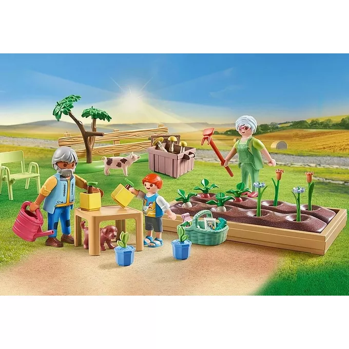 Playmobil Zestaw z figurkami Country 71443 Ogródek warzywny u dziadka