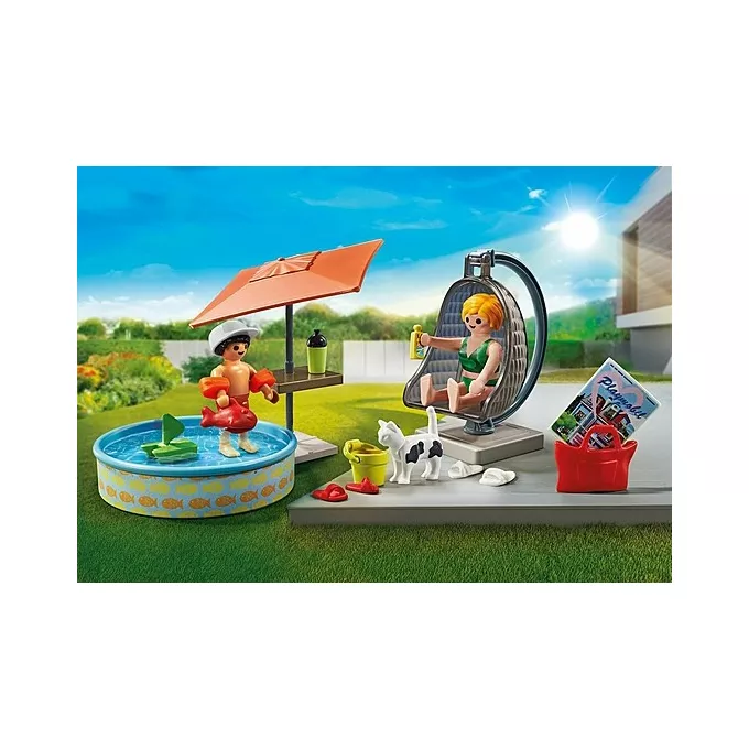 Playmobil Zestaw figurek City Life 71476 Wodna zabawa w ogrodzie