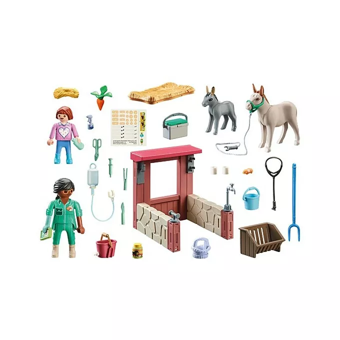 Playmobil Zestaw figurek Country 71471 Weterynarz z osiołkami