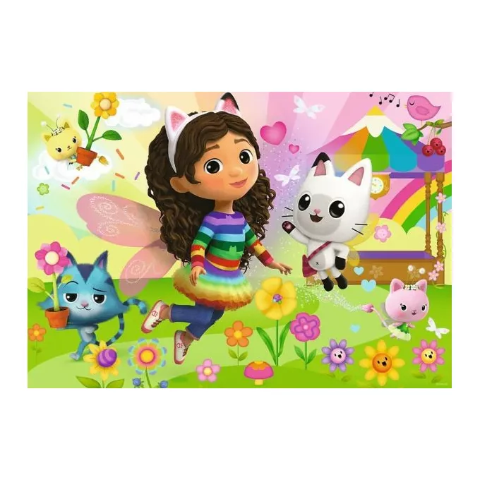 Trefl Puzzle 100 elementów Glitter Brokatowa Gabi Gabby's Dollhouse