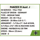 Cobi Klocki Klocki Panzer IV Ausf. J