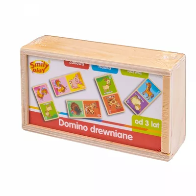 Smily Play Gra Domino drewniane Farma