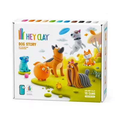 Tm Toys Masa Plastyczna Hey Clay Psy 15 puszek