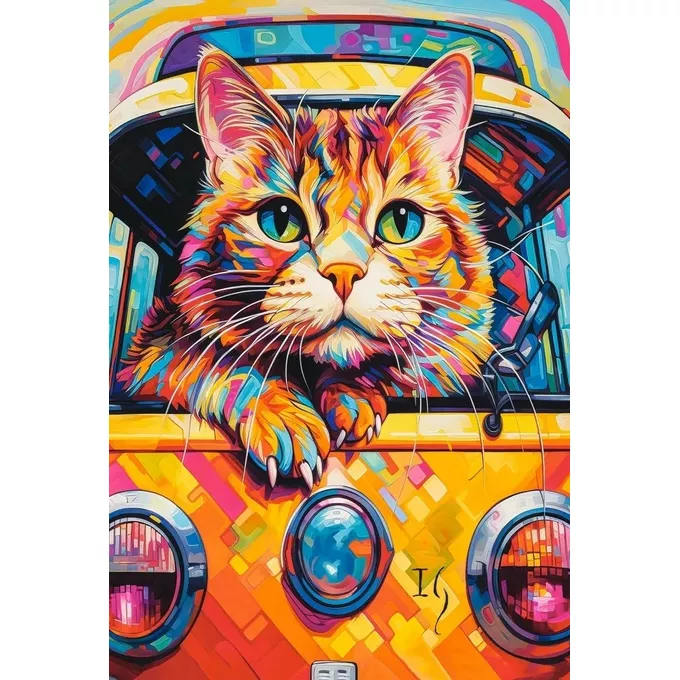 Castor Puzzle 1000 elementów Cat Bus Travel