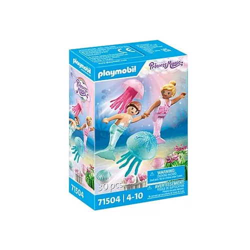 Playmobil Zestaw figurek Princess Magic 71504 Małe syrenki z meduzą