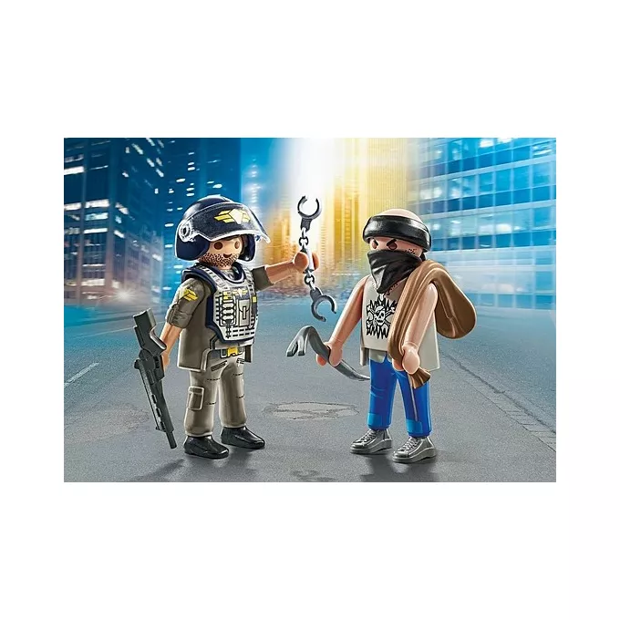 Playmobil Zestaw figurek Duo Pack 71505 Jednostka specjalna i bandyta