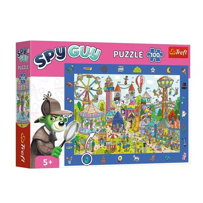 Trefl Puzzle 100 elementów Obserwacyjne Spy Guy Wesołe miasteczko