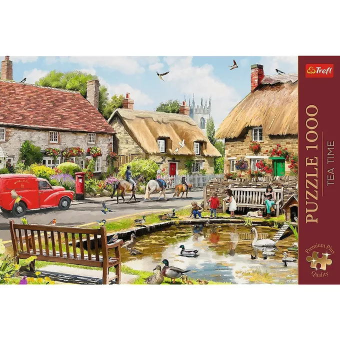 Trefl Puzzle 1000 elementów Premium Lato w miasteczku