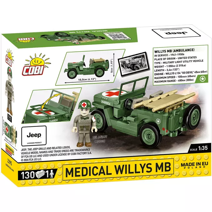 Cobi Klocki Klocki Medical Willys MB