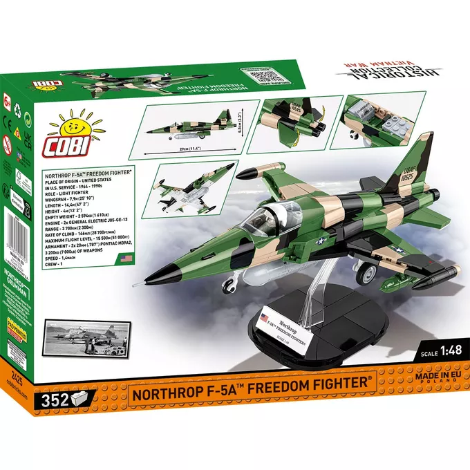 Cobi Klocki Klocki Northrop F-5A Freedom Fighter