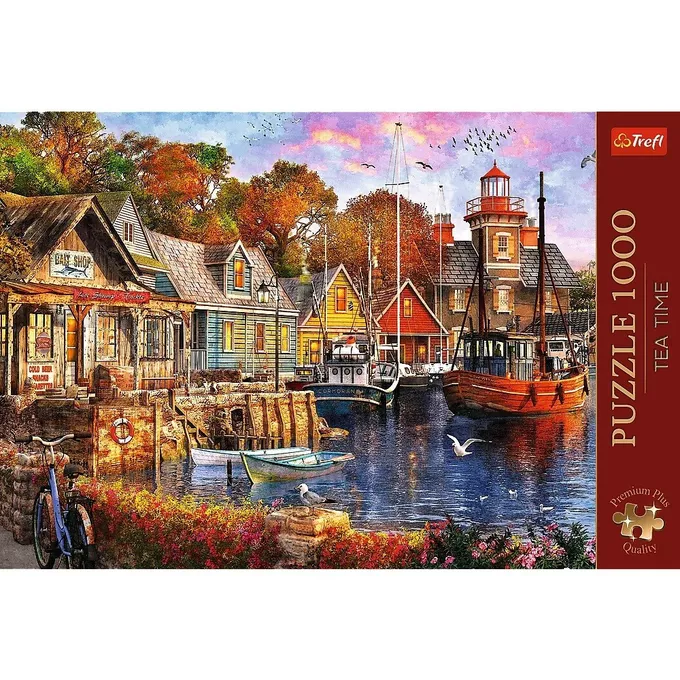 Trefl Puzzle 1000 elementów Premium Plus Nadmorski zakątek