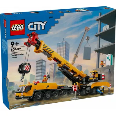 LEGO Klocki City 60409 Żółty ruchomy żuraw