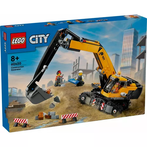 LEGO Klocki City 60420 Żółta koparka