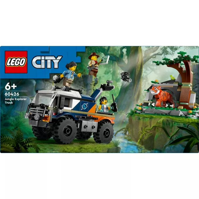 LEGO Klocki City 60426 Terenówka badacza dżungli