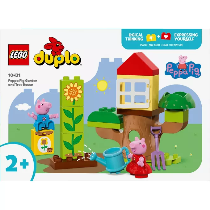 LEGO Klocki  DUPLO 10431 Peppa Pig Ogród i domek na drzewie Peppy