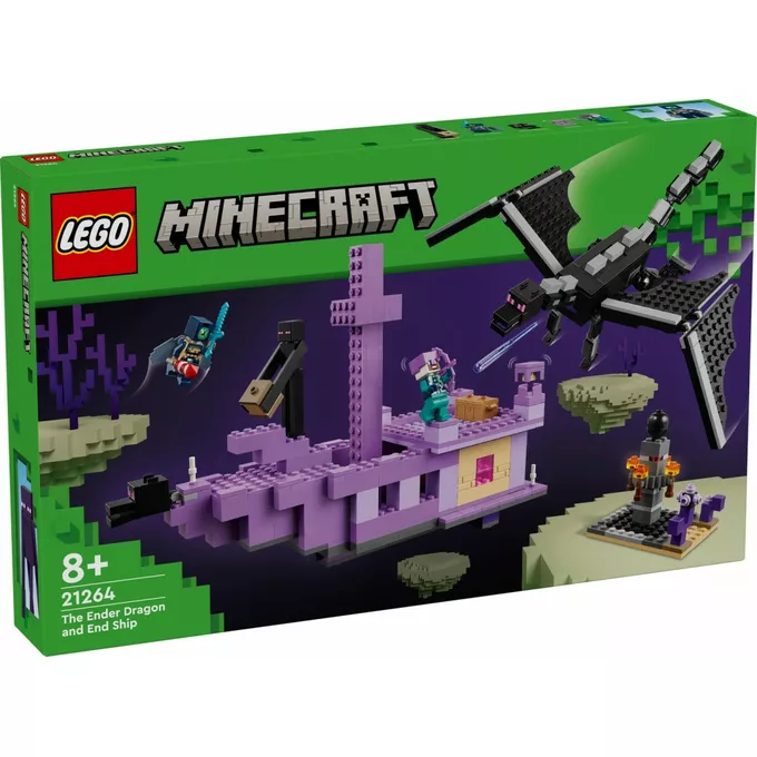 LEGO Klocki Minecraft 21264 Smok Kresu i statek Kresu