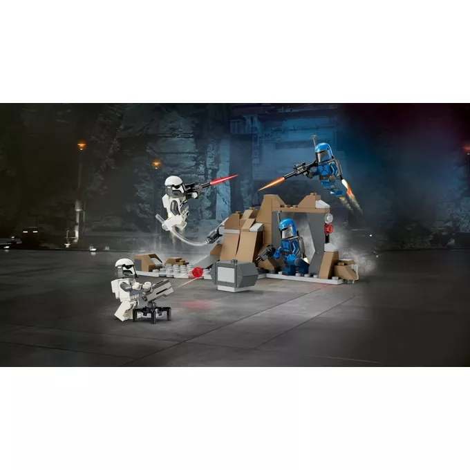 LEGO Klocki Star Wars 75373 Zasadzka na Mandalorze - zestaw bitewny