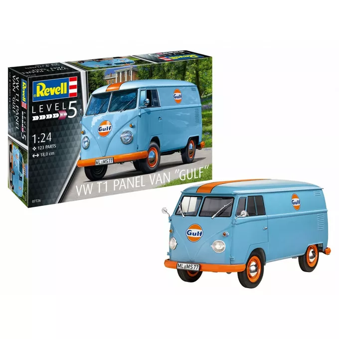 Revell Model plastikowy VW T1 Panel Van - Gulf Decoration 1/24