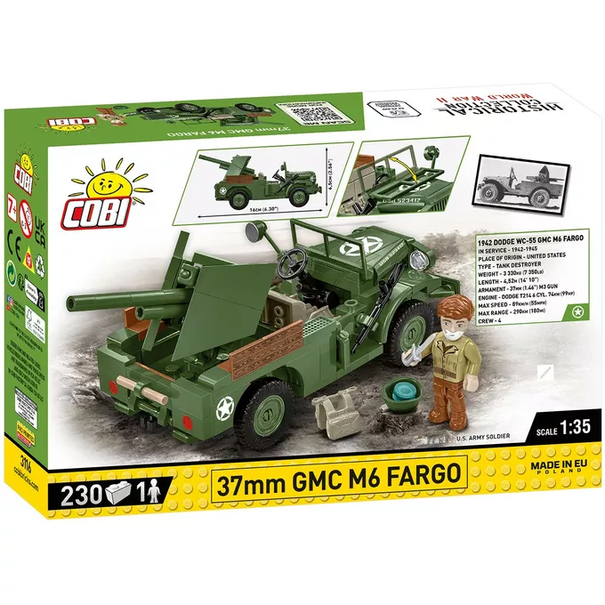 Cobi Klocki Klocki 37 mm GMC M6 Fargo