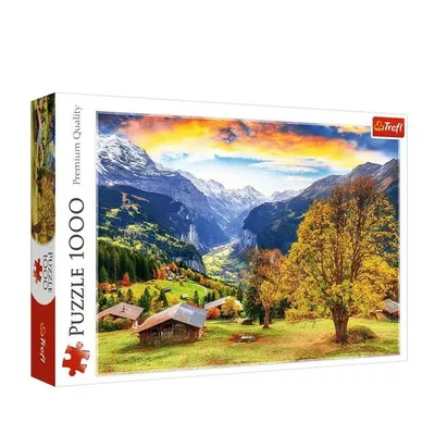 Trefl Puzzle 1000 elementów Malownicza alpejska wioska