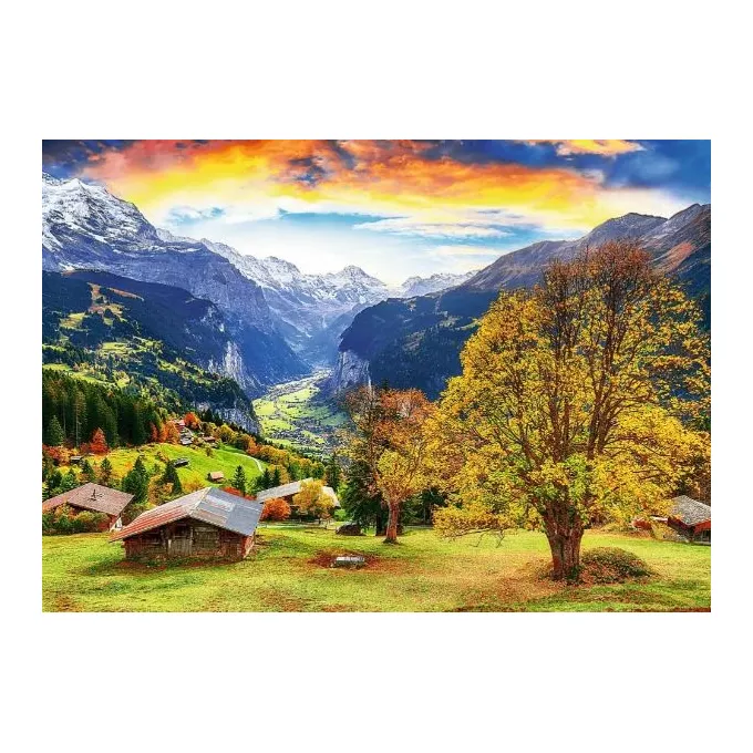 Trefl Puzzle 1000 elementów Malownicza alpejska wioska