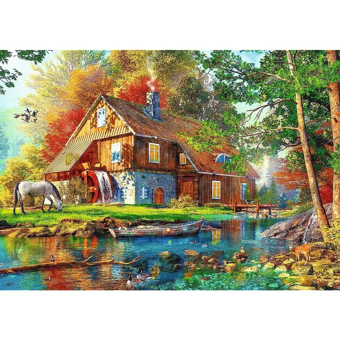 Trefl Puzzle 500 elementów Chatka nad rzeką