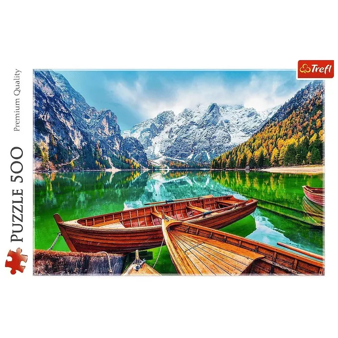 Trefl Puzzle 500 elementów Jezioro Braies Włochy