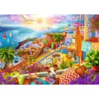 Trefl Puzzle 1000 elementów Premium Plus Quality Z wizytą na Santorini