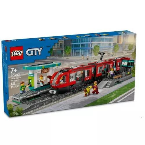 LEGO Klocki City 60423 Tramwaj miejski ze stacją