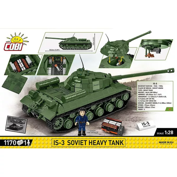 Cobi Klocki IS-3 Soviet Heavy Tank