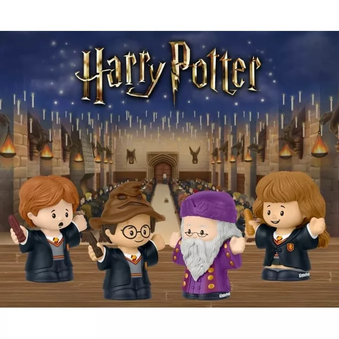 Mattel Zestaw figurek Little People Harry Potter 4-pak Kamień filozoficzny