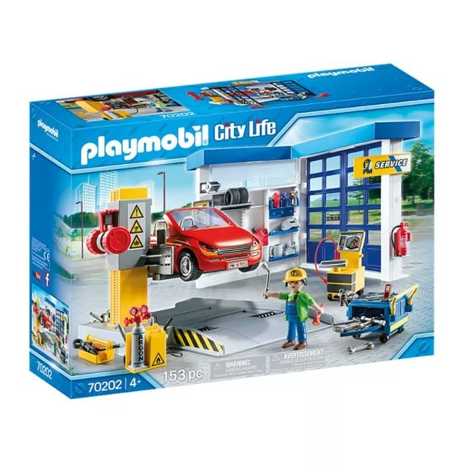 Playmobil Zestaw z figurkami City Life 70202 Warsztat samochodowy