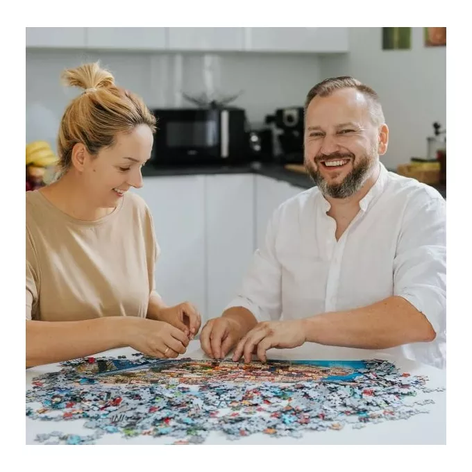 Trefl Puzzle 2x500 elementów Puszyści przyjaciele kotki pieski