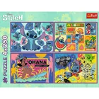 Trefl Puzzle 4x250 elementów Niezwykły Stitch