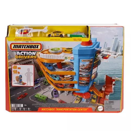 Mattel Zestaw z parkingiem i pojazdami Action Drivers