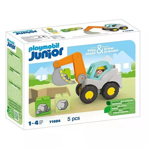 Playmobil Zestaw z figurką Junior 71684 Koparka