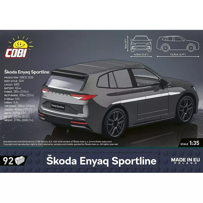 Cobi Klocki Klocki Skoda Enyaq Sportline 102 klocki