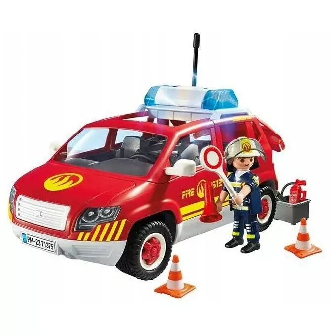 Playmobil Zestaw figurek City Action 71375 Samochód komendanta straży pożarnej