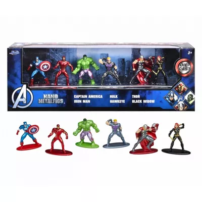 JADA TOYS Figurki metalowe Avengers 6-pak 4 cm