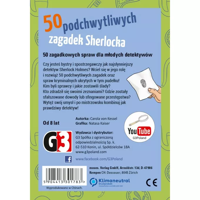 G3 Gra 50 podchwytliwych zagadek Sherlocka